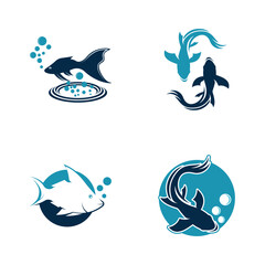 Fish logo template