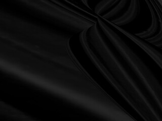 beauty shape abstract. textile soft fabric black smooth curve fashion matrix decorate background