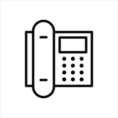 Office phone icon, Office phone vector flat sign design. Phone symbol pictogram. UX UI icon