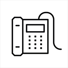 Office phone icon, Office phone vector flat sign design. Phone symbol pictogram. UX UI icon