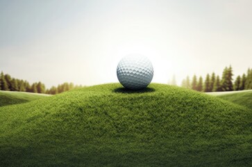 Golf Ball Concept Background Generative AI