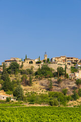 Fototapeta na wymiar Typical small town Faulcon, Provence, France