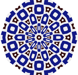 Abstract background with color shapes . Grunge mandala  for textile, fabric, wallpaper, wrapping paper..