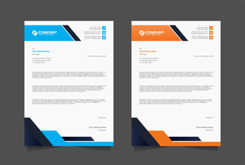 Modern Letterhead vector template