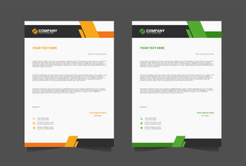 Obraz premium Modern Letterhead vector template
