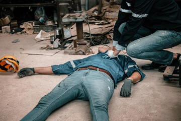 The fatal accident was a heart attack to become unconscious and unresponsive suffered by the...