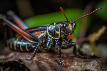 Southeastern lubber grasshopper insect - Generative AI