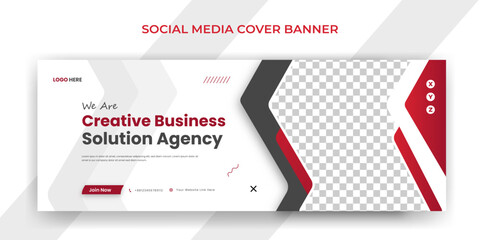 Creative Business marketing facebook cover and web banner template
