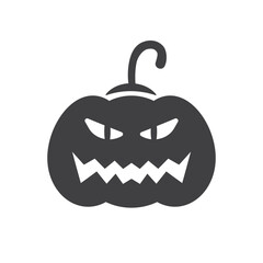 Pumpkin icon. Halloween pumpkin vector flat sign design. Pumpkin pictogram symbol. Halloween symbol. UX UI icon