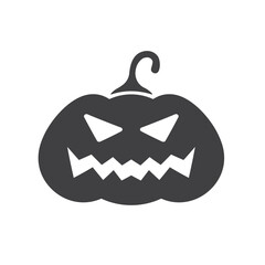 Pumpkin icon. Halloween pumpkin vector flat sign design. Pumpkin pictogram symbol. Halloween symbol. UX UI icon