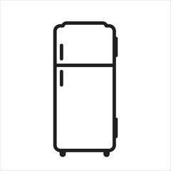 Refrigerator vector icon. Frig flat sign design. Freezer symbol pictogram. Frig icon. Refrigerator sign. UX UI icon
