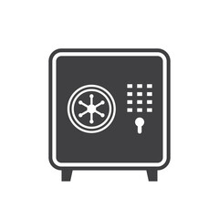 Bank safe box icon. Safe lock vector icon. Money safe flat sign design. Vault symbol. Strongbox pictogram. UX UI icon