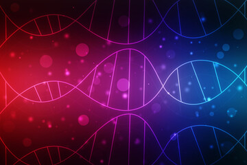 2d render of dna structure, abstract background