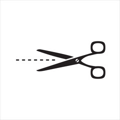 Scissors vector icon. Haircutter flat sign design. Scissors symbol pictogram. UX UI icon