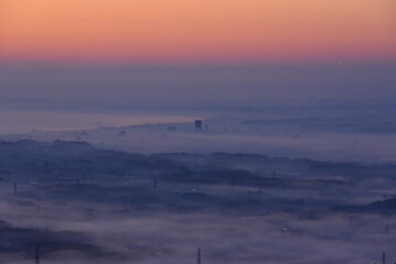 筑波山から見える雲海