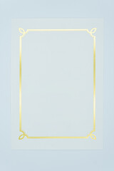 Blank appointment letter concept decorated with gold