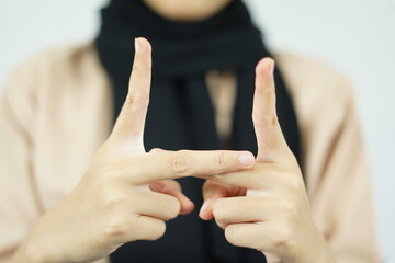 Alphabet Finger Sign For Deaf Communication