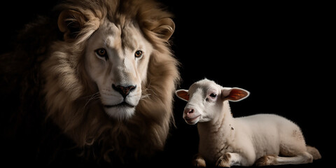 The Lion and the Lamb: A Representation of Strength and Gentleness