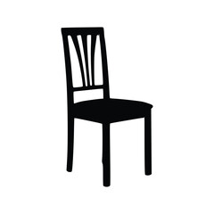 Nice Wooden Chairs Silhouette vector, Chair silhouette vector.