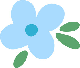 Cute flowers and leaf patterns