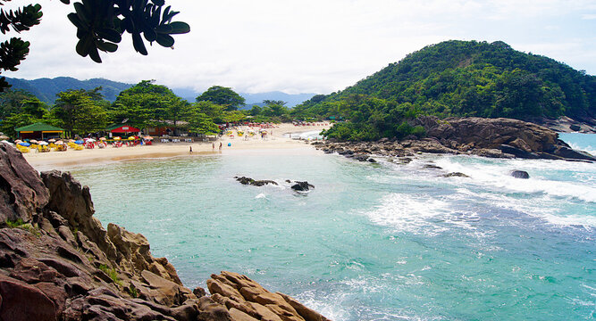Meio Beach near Paraty on the Costa Verde of Brazil