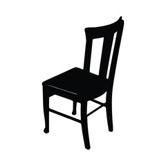 Nice Wooden Chairs Silhouette vector, Chair silhouette vector.