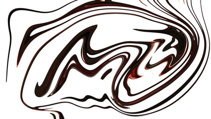 Wavy abstract background. Mixed black and white paint