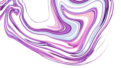 Wavy abstract background. Mixed purple and white paint