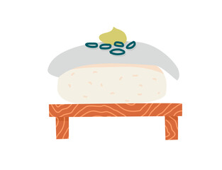 Japanese food ika illustration
