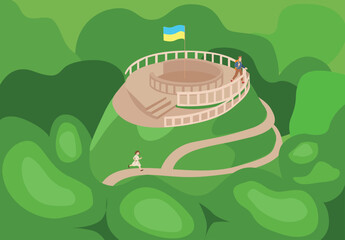 High castle in Lviv. Ukraine