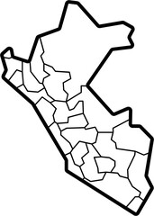 drawing of peru map.