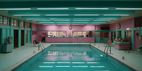 Piscina aesthetic, creada con IA generativa