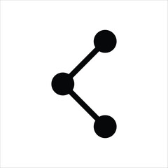 Share vector icon. Share flat sign design. Share symbol pictogram. UX UI icon