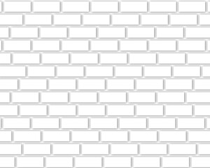 Fototapeta premium White Brick Wall Textured Background
