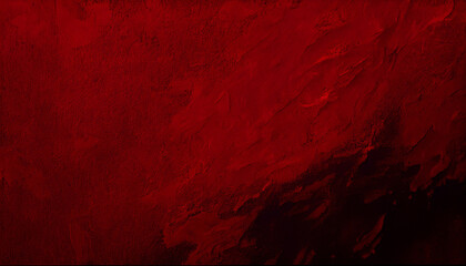 Red color Dark grunge texture background Ai generated image
