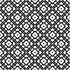 Black and white abstract patterns.Seamless monochrome repeating pattern for web page, textures, card, poster, fabric, textile.