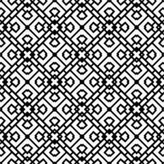 Black and white abstract patterns.Seamless monochrome repeating pattern for web page, textures, card, poster, fabric, textile.