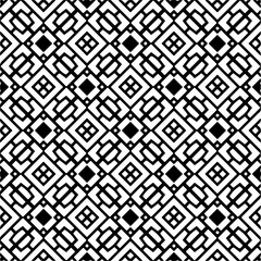 Black and white abstract patterns.Seamless monochrome repeating pattern for web page, textures, card, poster, fabric, textile.