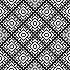 Black and white abstract patterns.Seamless monochrome repeating pattern for web page, textures, card, poster, fabric, textile.