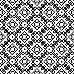 
Black and white abstract patterns.Seamless monochrome repeating pattern for web page, textures, card, poster, fabric, textile.