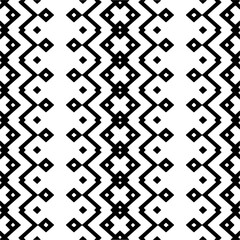 
Black and white abstract patterns.Seamless monochrome repeating pattern for web page, textures, card, poster, fabric, textile.