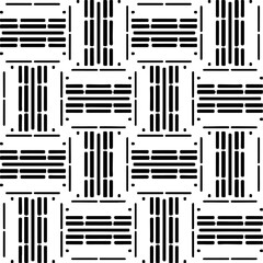 
Black and white abstract patterns.Seamless monochrome repeating pattern for web page, textures, card, poster, fabric, textile.