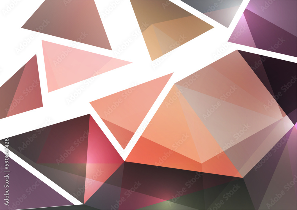 Poster polygonal abstract background of triangles in a modern style. place for text. use for banners, websi