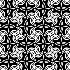 
Black and white abstract patterns.Seamless monochrome repeating pattern for web page, textures, card, poster, fabric, textile.
