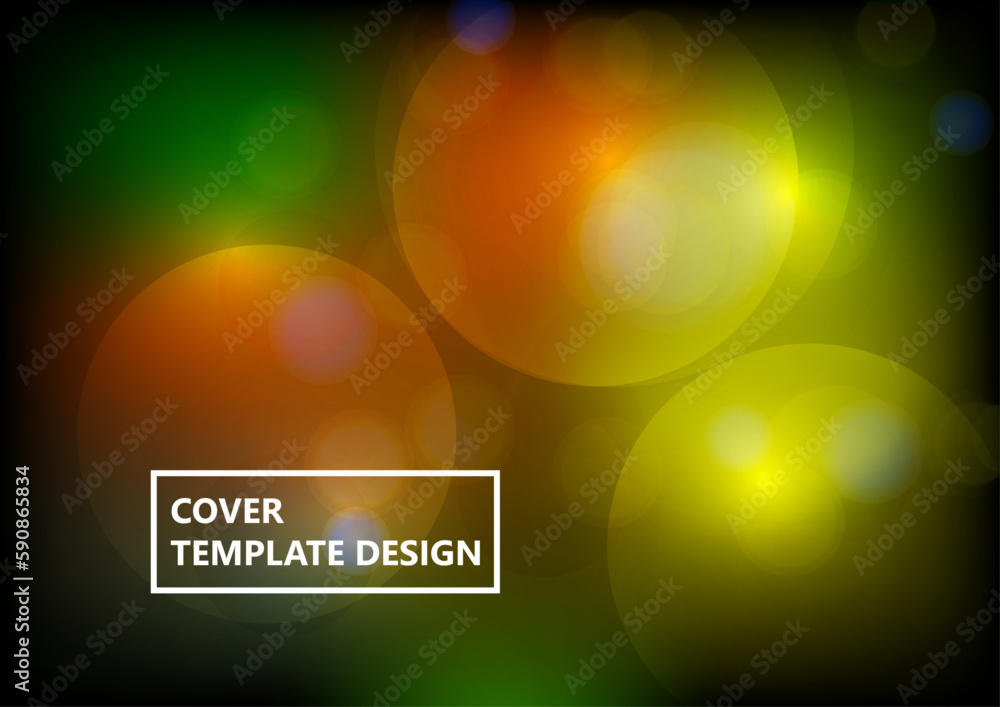 Poster circular abstract background, neon circles geometric shapes. abstract round smooth color composition