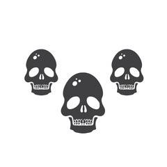 Skull icon. Skeleton symbol pictogram. Skull flat sign design. Skull vector icon. UX UI icon