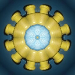 Yellow floral wheel