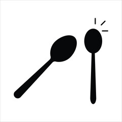 Spoon vector icon. Spoon flat sign design. Spoon symbol pictogram. UX UI icon