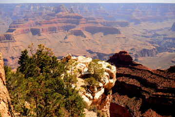 Hazy Blue Sky Grand Canyon Arizona