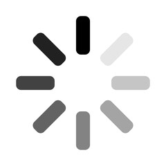 Loading icon isolated transparent background. Waiting, progress, buffer symbol.